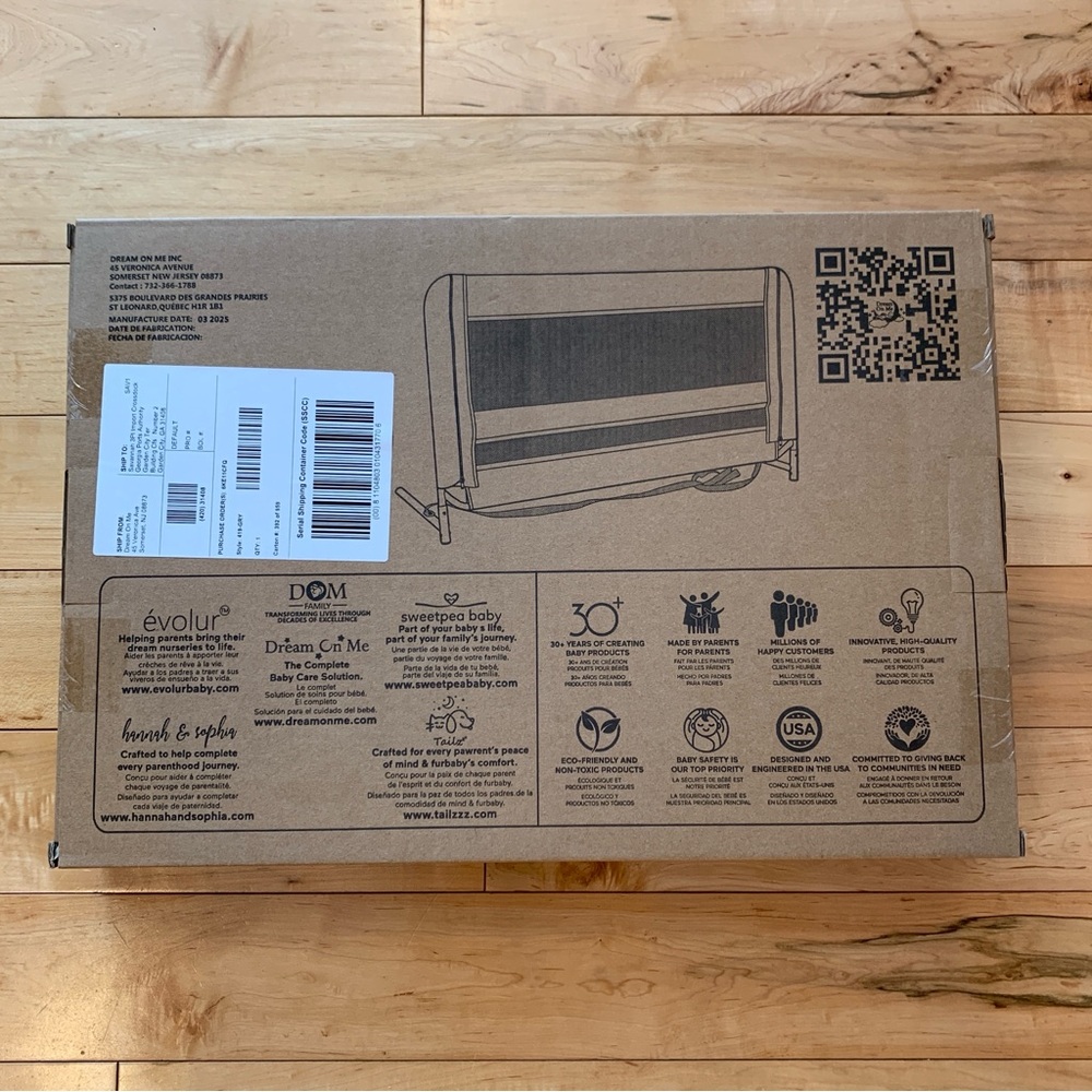 New! Dream On Me Mesh Adjustable Bed Rail - Picture 8 of 10